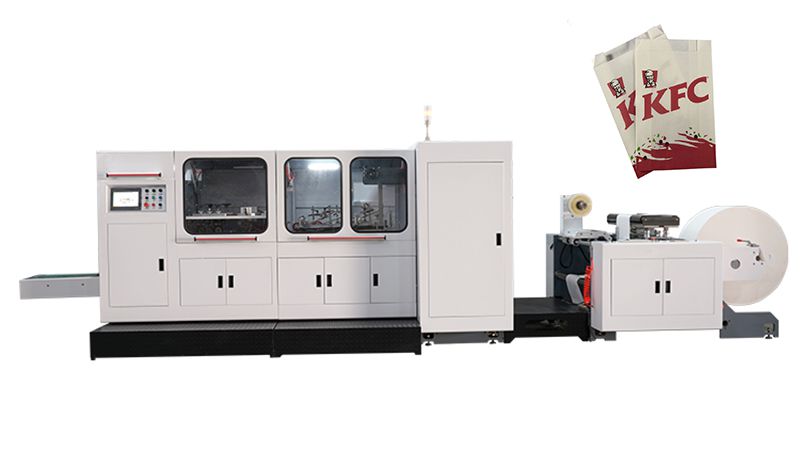 Machine de fabrication de sacs en papier (sachets papier plats)